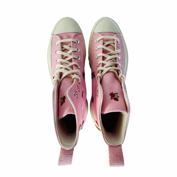 ✨Converse Run Star Hike Platform Hi Sz 9.5 Men Shoes Sneakers Pink Roses A05192C - Picture 5 of 11
